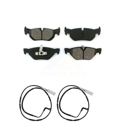 Rear Semi-Metallic Brake Pad And Wear Sensor Kit For BMW 323i 328i 128i xDrive 328xi 325i KSW-100595