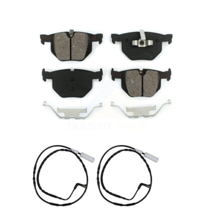 Rear Semi-Metallic Brake Pads & Wear Sensor Kit For BMW 335i xDrive 335xi 330i 330xi 335d KSW-100597