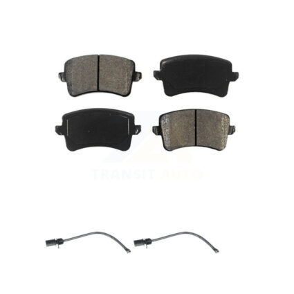 Rear Semi-Metallic Disc Brake Pads And Wear Sensors Kit For 2015 Audi Q5 KSW-100600
