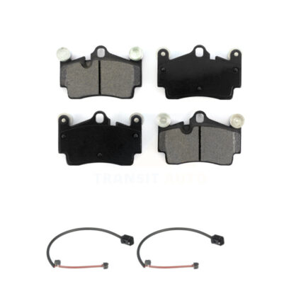 Rear Semi-Metallic Brake Pads & Wear Sensor Kit For 2005-2006 Porsche Cayenne S with 4.5L KSW-100601