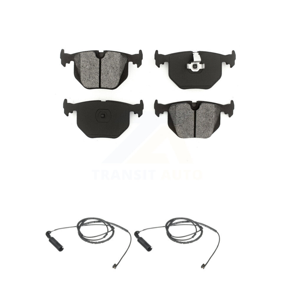 Rear Semi-Metallic Disc Brake Pads And Wear Sensors Kit For BMW 330Ci 330i 330xi 3.0L KSW-100603