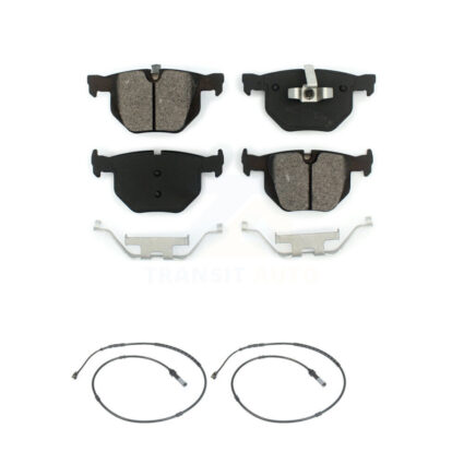 Rear Semi-Metallic Disc Brake Pads And Wear Sensors Kit For BMW 335i xDrive KSW-100605