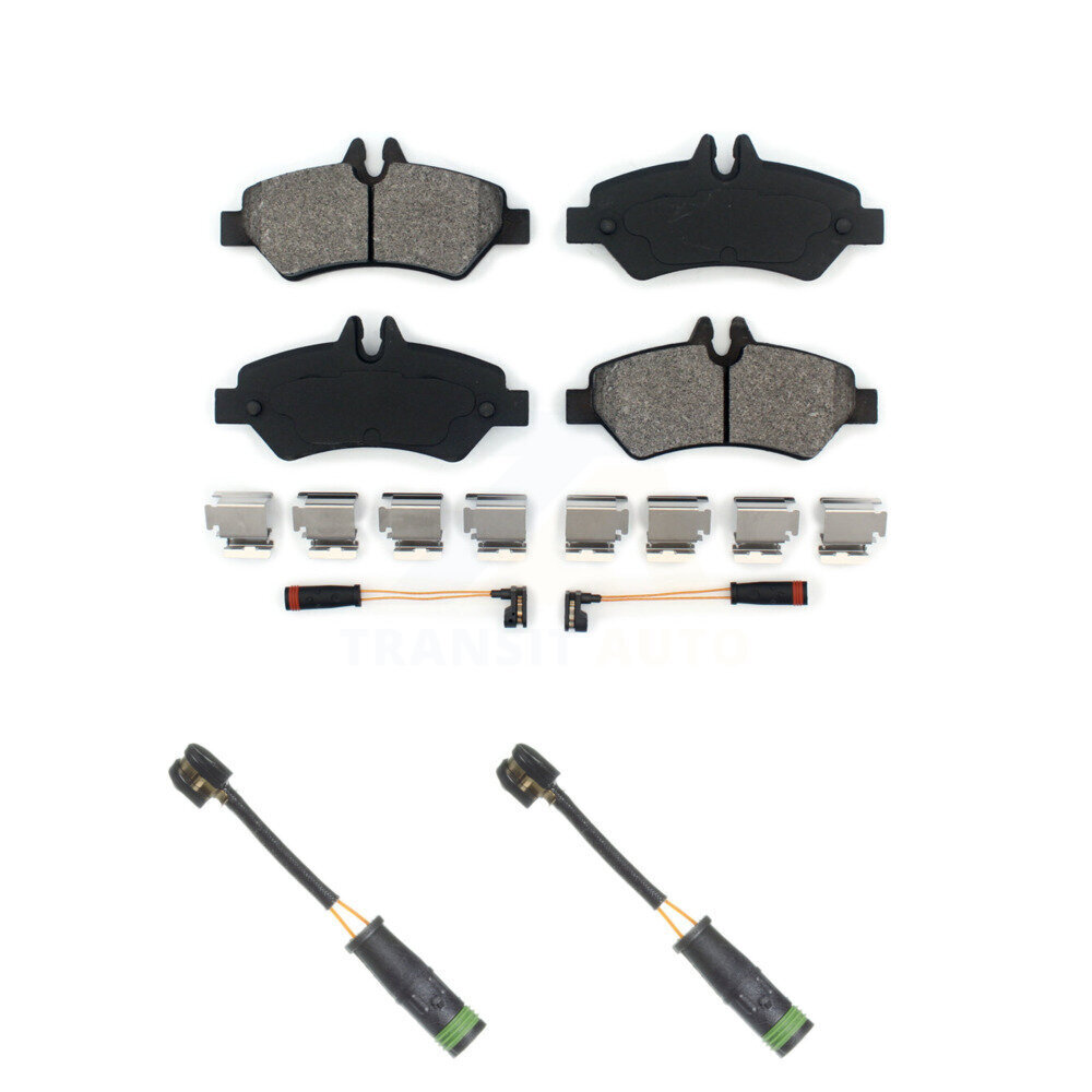 Rear Semi-Metallic Brake Pad & Extra Wear Sensor Kit For Mercedes-Benz Sprinter 3500 2500 KSW-100607