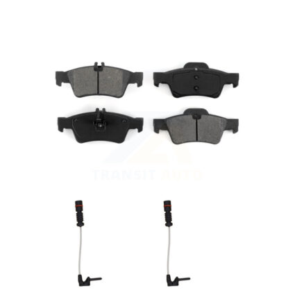 Rear Semi-Metallic Brake Pads Wear Sensor Kit For 2003 Mercedes-Benz E320 Sedan with 3.2L KSW-100619