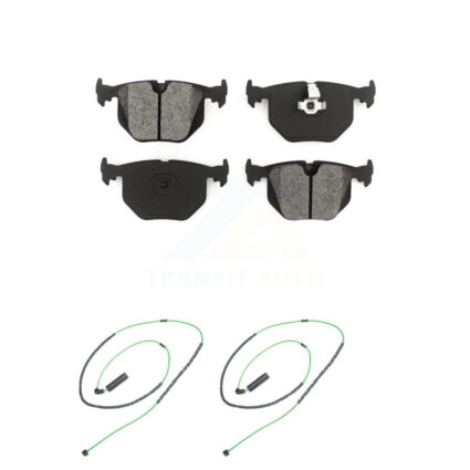 Rear Semi-Metallic Disc Brake Pads And Wear Sensors Kit For 2001-2006 BMW M3 3.2L KSW-100624