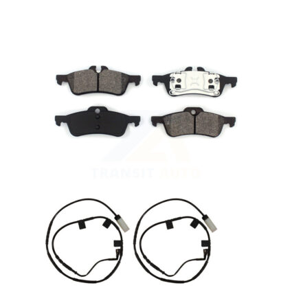 Rear Semi-Metallic Disc Brake Pads And Wear Sensors Kit For 2006 Mini Cooper 1.6L KSW-100625