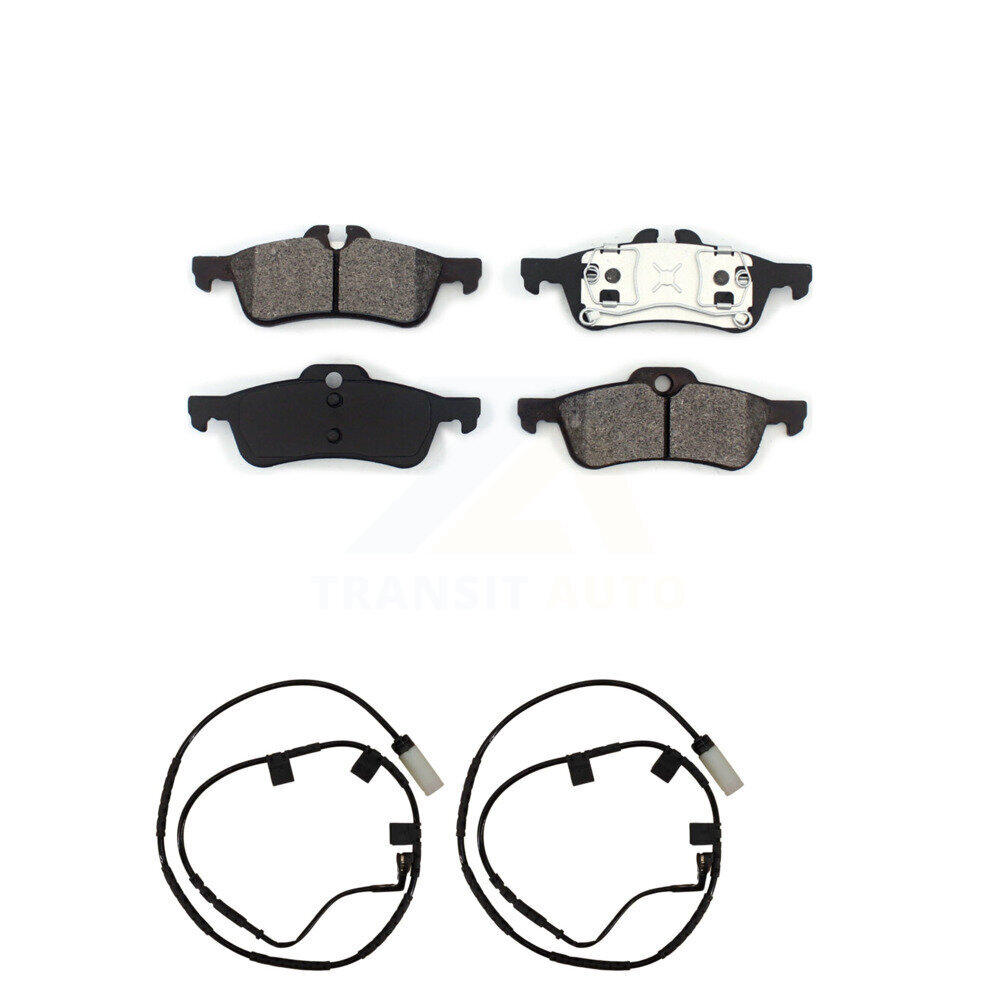 Rear Semi-Metallic Disc Brake Pads And Wear Sensors Kit For 2006 Mini Cooper 1.6L KSW-100625