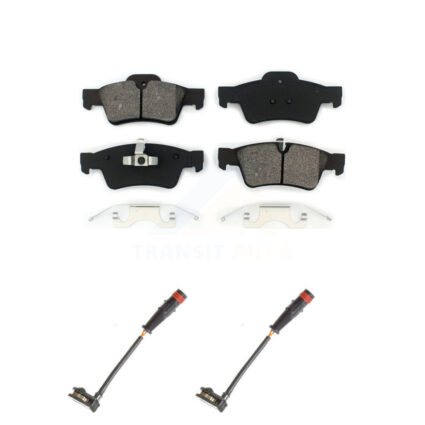 Rear Semi-Metallic Brake Pad & Wear Sensor Kit For Mercedes-Benz ML350 R350 G63 AMG GL450 KSW-100626