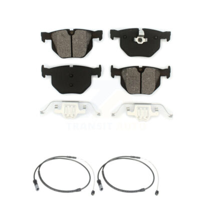 Rear Semi-Metallic Disc Brake Pads And Wear Sensors Kit For BMW X5 X6 KSW-100631