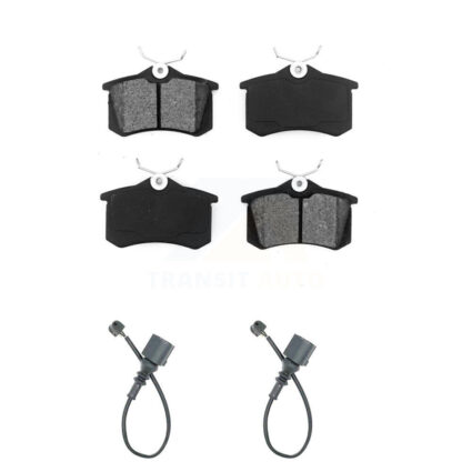 Rear Semi-Metallic Disc Brake Pads And Wear Sensors Kit For 2003-2006 Audi TT 1.8L KSW-100633