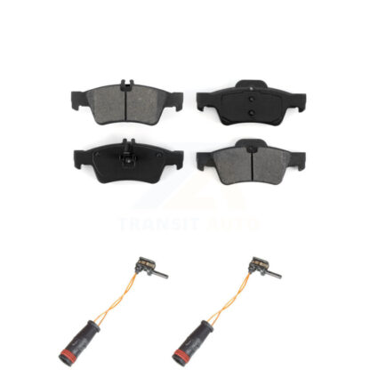 Rear Semi-Metallic Brake Pad & Wear Sensor Kit For Mercedes-Benz E350 E550 S550 E400 E250 KSW-100635