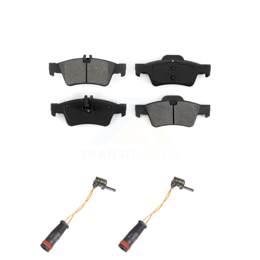 Rear Semi-Metallic Brake Pad & Wear Sensor Kit For Mercedes-Benz E350 E550 S550 E400 E250 KSW-100635