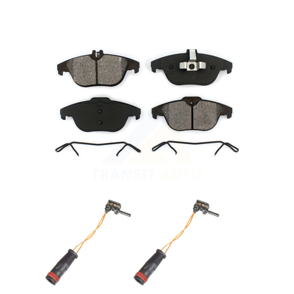 Rear Semi-Metallic Brake Pads & Wear Sensor Kit For Mercedes-Benz C300 GLK350 GLK250 E350 KSW-100636