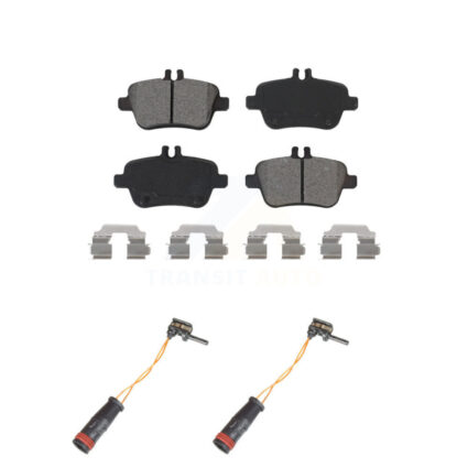 Rear Semi-Metallic Disc Brake Pads And Wear Sensors Kit For Mercedes-Benz SLK350 KSW-100638