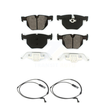Rear Semi-Metallic Disc Brake Pads And Wear Sensors Kit For BMW X5 X6 KSW-100655