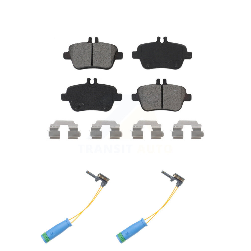 Rear Semi-Metallic Disc Brake Pads & Wear Sensor Kit For Mercedes-Benz CLA250 GLA250 2.0L KSW-100658