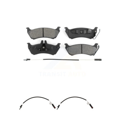 Rear Semi-Metallic Brake Pads & Extra Wear Sensor Kit For Mercedes-Benz ML320 ML350 ML430 KSW-100663