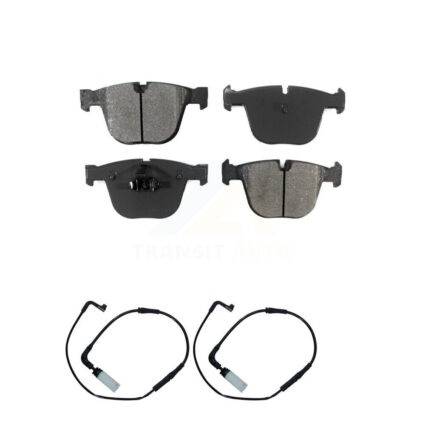 Rear Semi-Metallic Disc Brake Pad Wear Sensor Kit For BMW 650i 645Ci 550i M5 M6 545i 535i KSW-100668