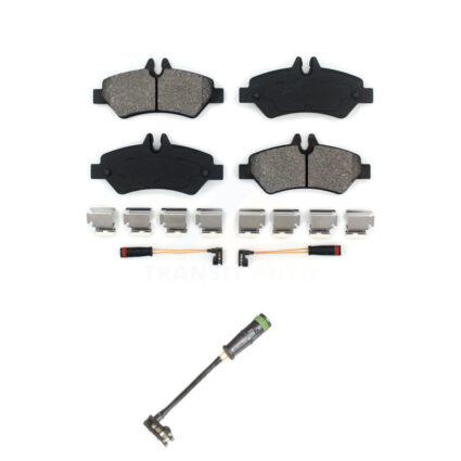 Rear Semi-Metallic Brake Pads & Extra Wear Sensor Kit For Freightliner Sprinter 2500 3500 KSW-100702