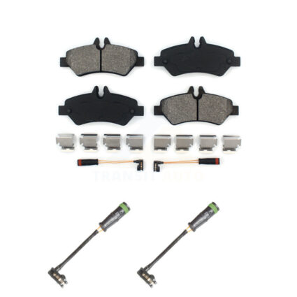 Rear Semi-Metallic Brake Pads & Extra Wear Sensor Kit For Freightliner Sprinter 2500 3500 KSW-100706