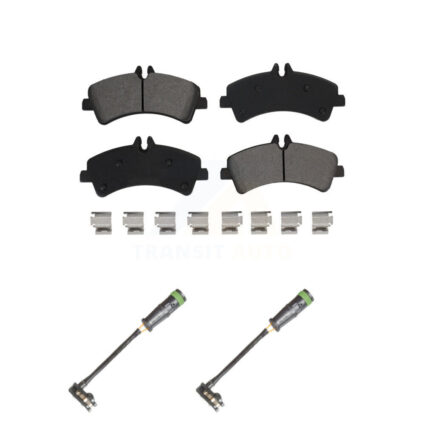 Rear Semi-Metallic Disc Brake Pads And Wear Sensors Kit For Freightliner Sprinter 3500 KSW-100707