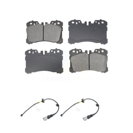 Front Semi-Metallic Disc Brake Pads And Wear Sensors Kit For Lexus LS500 LS500h KSW-100712