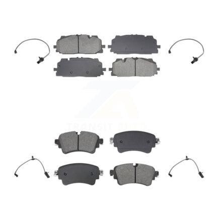 Front Rear Semi-Metallic Disc Brake Pads And Wear Sensors Kit For Audi S5 Sportback S4 KSW-100716