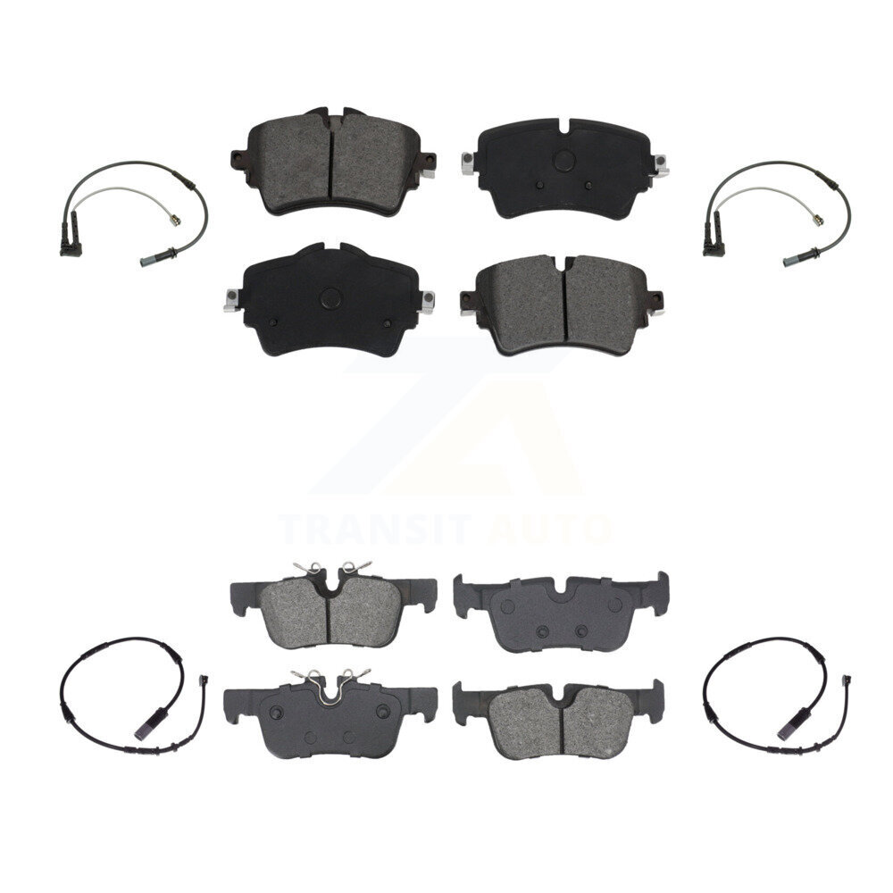 Front Rear Semi-Metallic Disc Brake Pads And Wear Sensors Kit For Mini Cooper Clubman KSW-100718