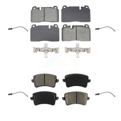 Front Rear Semi-Metallic Disc Brake Pads And Wear Sensors Kit For Audi Q5 To 5 3 2015 KSW-100723