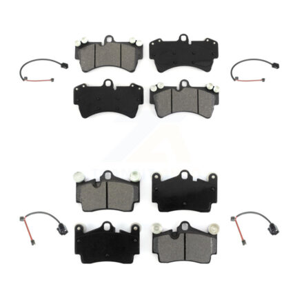 Front Rear Semi-Metallic Disc Brake Pads And Wear Sensors Kit For Audi Q7 Porsche Cayenne KSW-100724