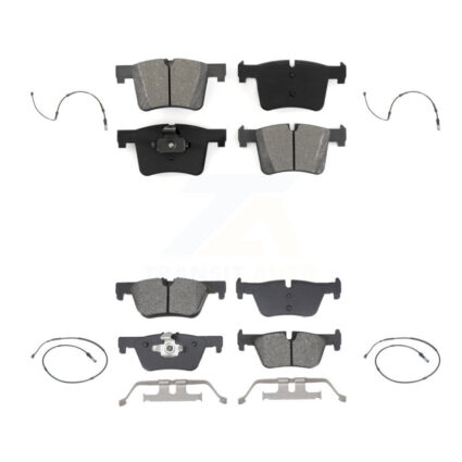Front Rear Semi-Metallic Disc Brake Pad And Wear Sensor Kit For BMW 320i xDrive 328d 2.0L KSW-100729