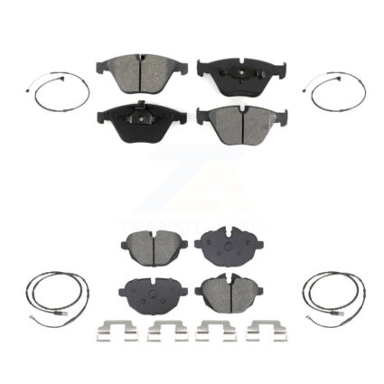 Front Rear Semi-Metallic Disc Brake Pads And Wear Sensors Kit For BMW Z4 KSW-100730