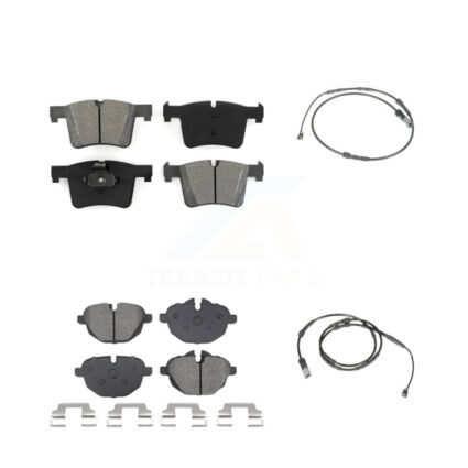 Front Rear Semi-Metallic Disc Brake Pads And Wear Sensors Kit For BMW X3 X4 KSW-100735