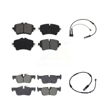 Front Rear Semi-Metallic Disc Brake Pads And Wear Sensors Kit For Mini Cooper Clubman KSW-100741