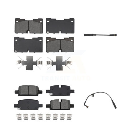 Front Rear Semi-Metallic Brake Pad Wear Sensor Kit For GMC Chevrolet Silverado 1500 Yukon KSW-100747