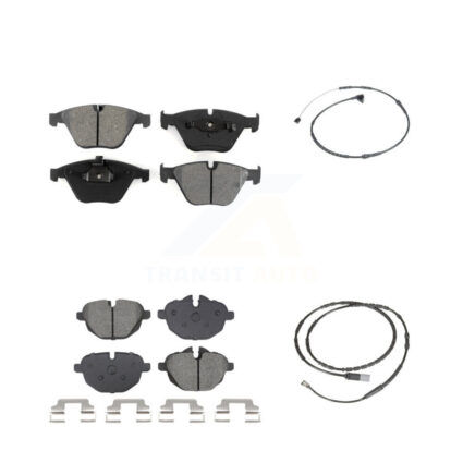 Front Rear Semi-Metallic Disc Brake Pads And Wear Sensors Kit For BMW Z4 KSW-100748