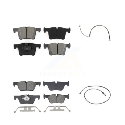 Front Rear Semi-Metallic Disc Brake Pad And Wear Sensor Kit For BMW 320i xDrive 328d 2.0L KSW-100751