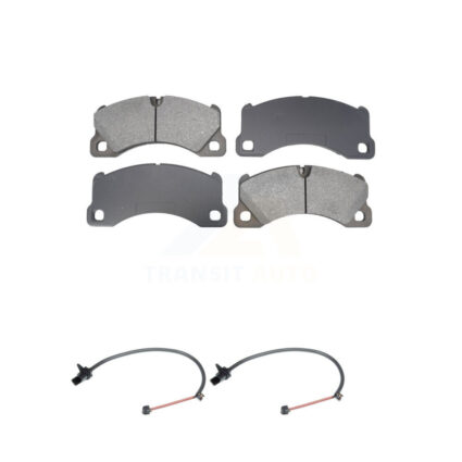 Front Semi-Metallic Disc Brake Pad & Wear Sensor Kit For Porsche Macan with Ceramic Rotor KSW-100759