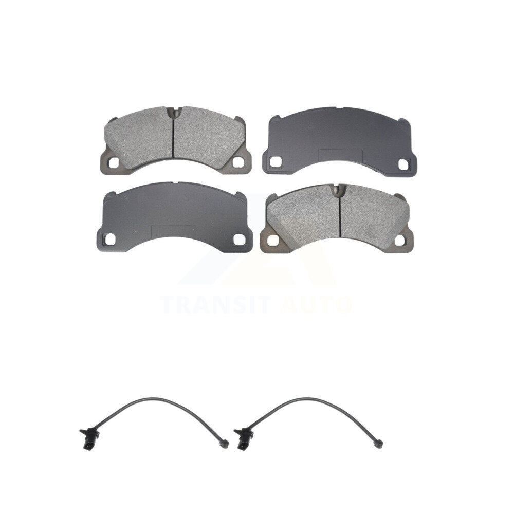 Front Semi-Metallic Disc Brake Pad Wear Sensor Kit For Porsche Macan except Ceramic Rotor KSW-100761