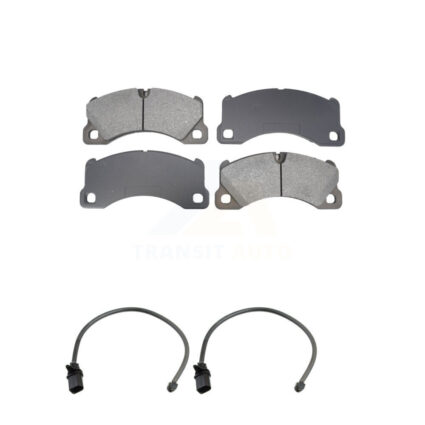Front Semi-Metallic Disc Brake Pads And Wear Sensors Kit For Porsche Macan KSW-100762