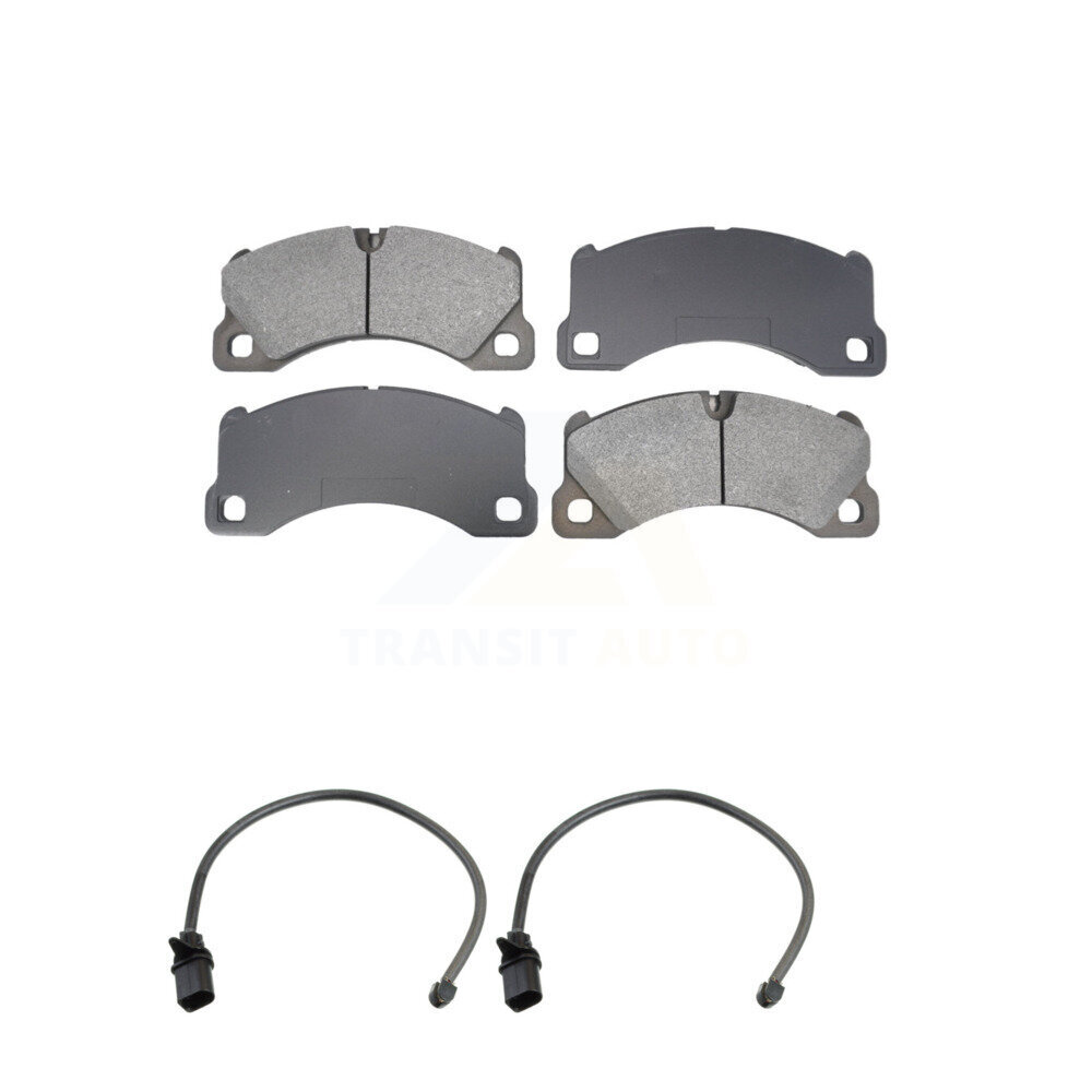 Front Semi-Metallic Disc Brake Pads And Wear Sensors Kit For Porsche Macan KSW-100762