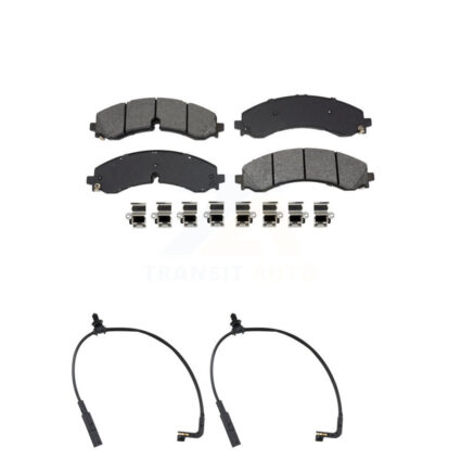 Front Semi-Metallic Brake Pads Wear Sensor Kit For GMC Chevrolet Sierra 2500 HD Silverado KSW-100765