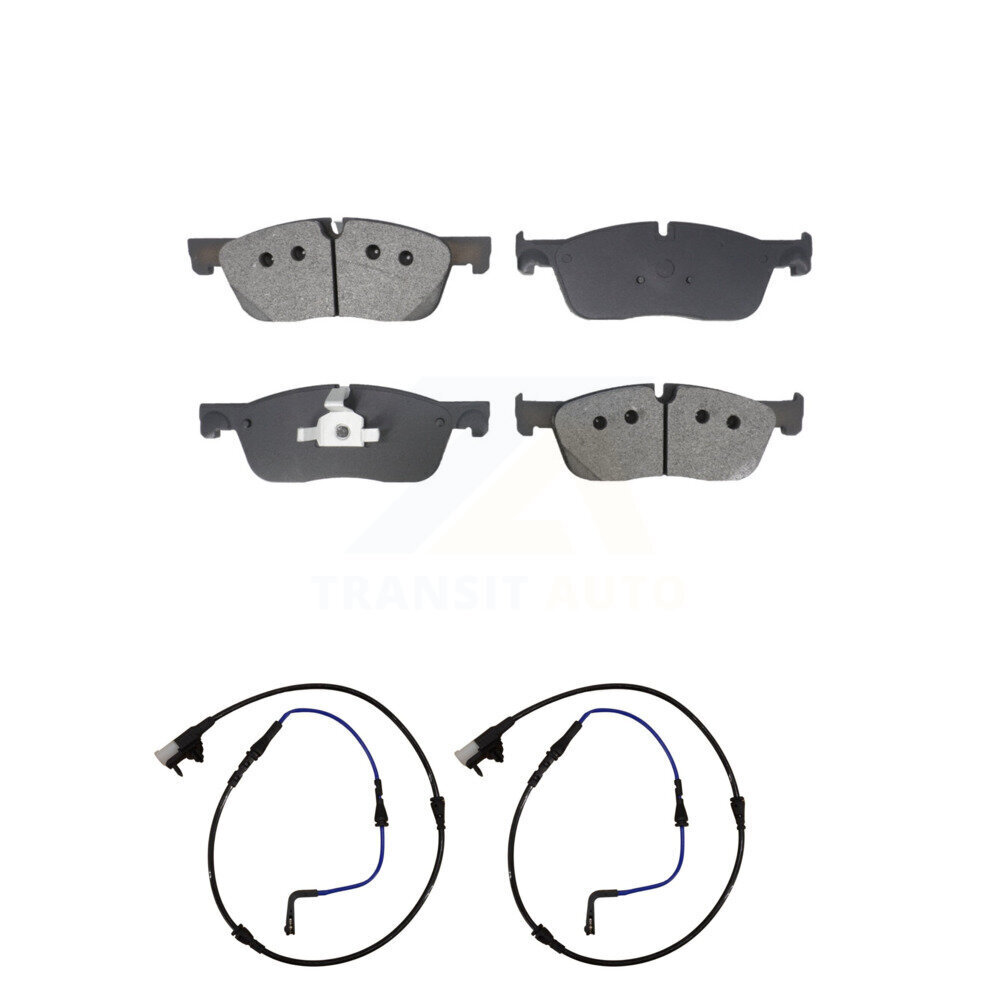 Front Semi-Metallic Disc Brake Pads And Wear Sensors Kit For Jaguar XE XF KSW-100768