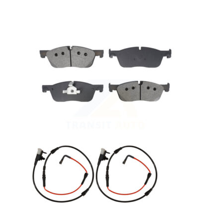 Front Semi-Metallic Disc Brake Pads And Wear Sensors Kit For Jaguar XE KSW-100769