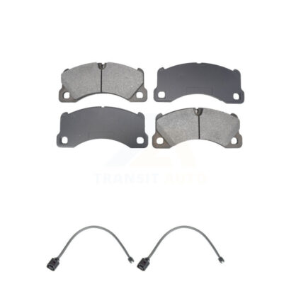 Front Semi-Metallic Disc Brake Pads And Wear Sensors Kit For Volkswagen Touareg KSW-100771