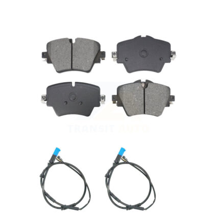 Front Semi-Metallic Disc Brake Pads And Wear Sensors Kit For BMW X3 X4 KSW-100776