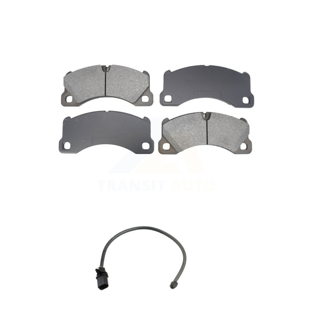 Front Semi-Metallic Disc Brake Pads And Wear Sensors Kit For Porsche Macan KSW-100785