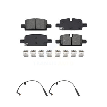 Rear Semi-Metallic Brake Pad & Wear Sensor Kit For GMC Chevrolet Silverado 1500 Sierra XL KSW-100811