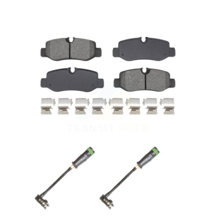 Rear Semi-Metallic Disc Brake Pads And Wear Sensors Kit For Mercedes-Benz Metris 2.0L KSW-100816