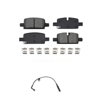 Rear Semi-Metallic Brake Pad & Wear Sensor Kit For GMC Chevrolet Silverado 1500 Sierra XL KSW-100833
